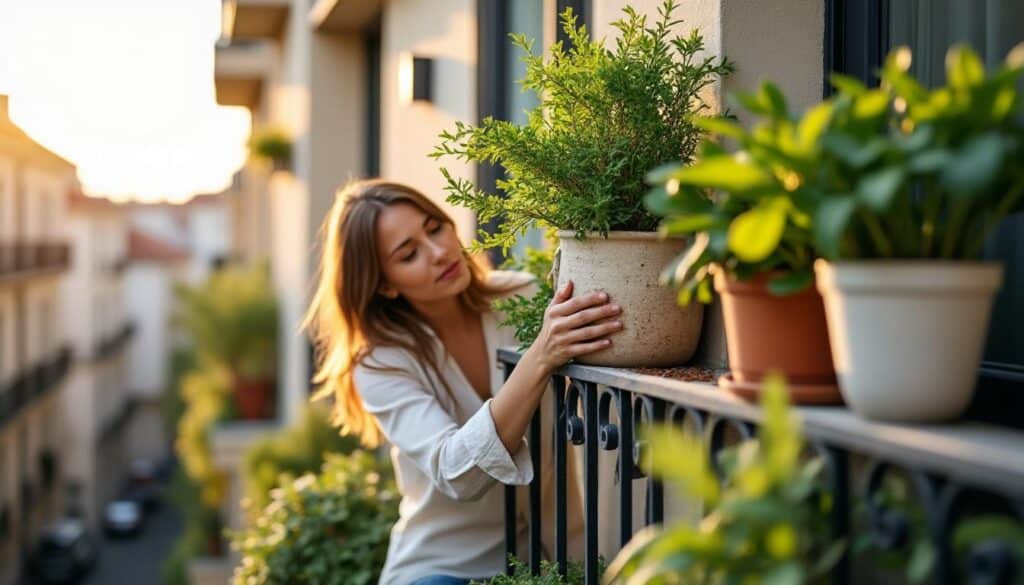 Idées de vases suspendus pour balcons étroits