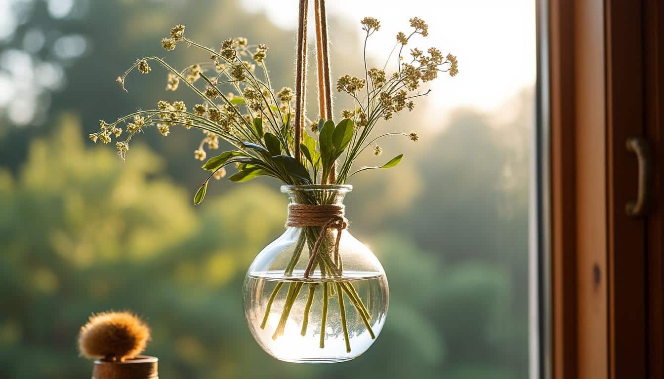 Comment fabriquer un vase suspendu en macramé artisanal pour votre intérieur