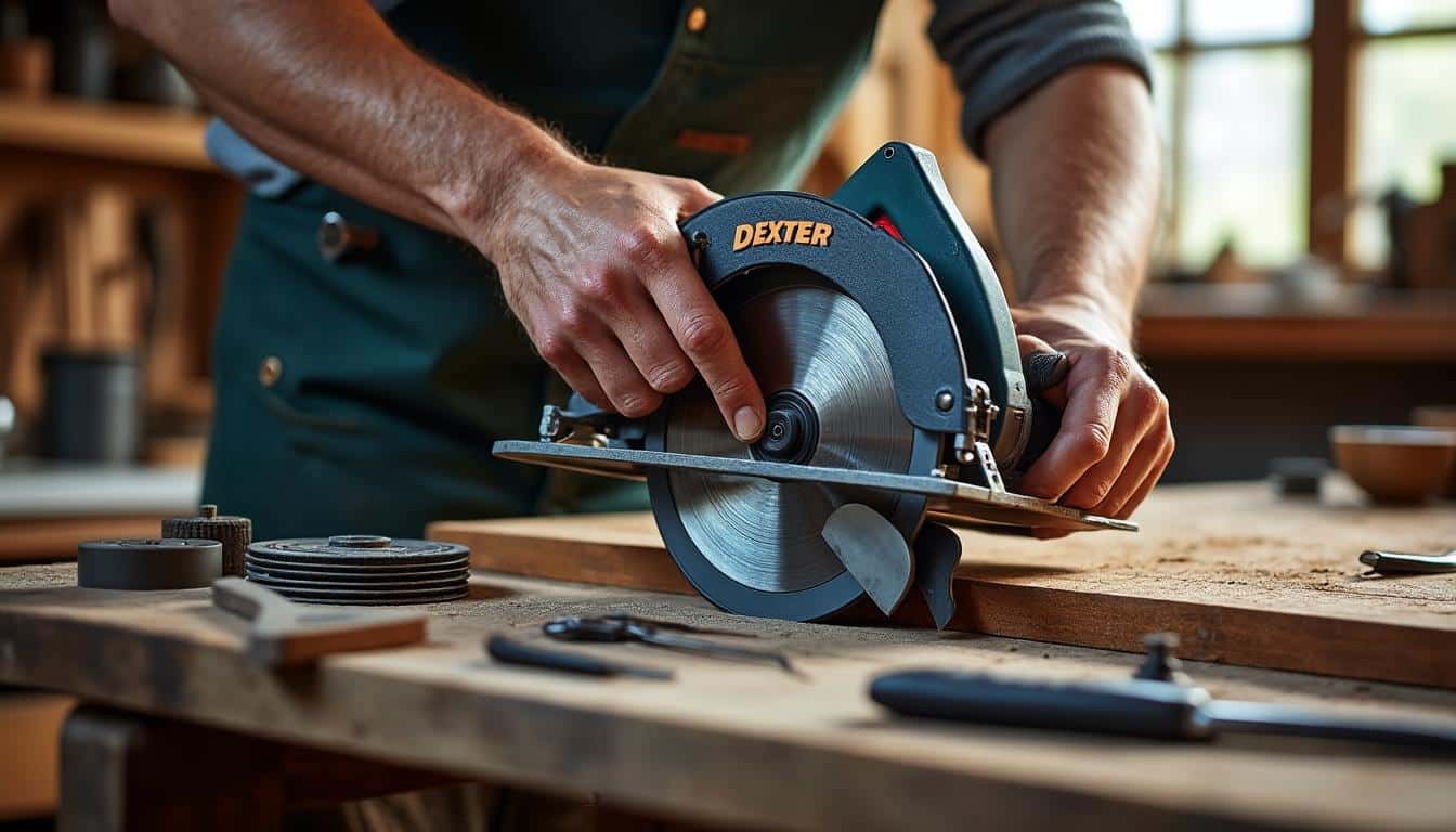 Illustration: Tout savoir sur la scie circulaire Dexter : caractéristiques et spécificités techniques