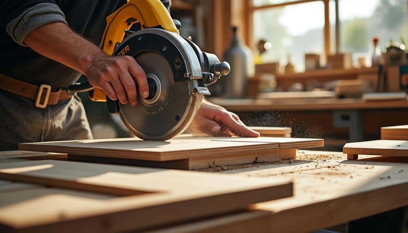 Illustration: Comment utiliser efficacement la scie circulaire Dexter pour scier tous types de matériaux