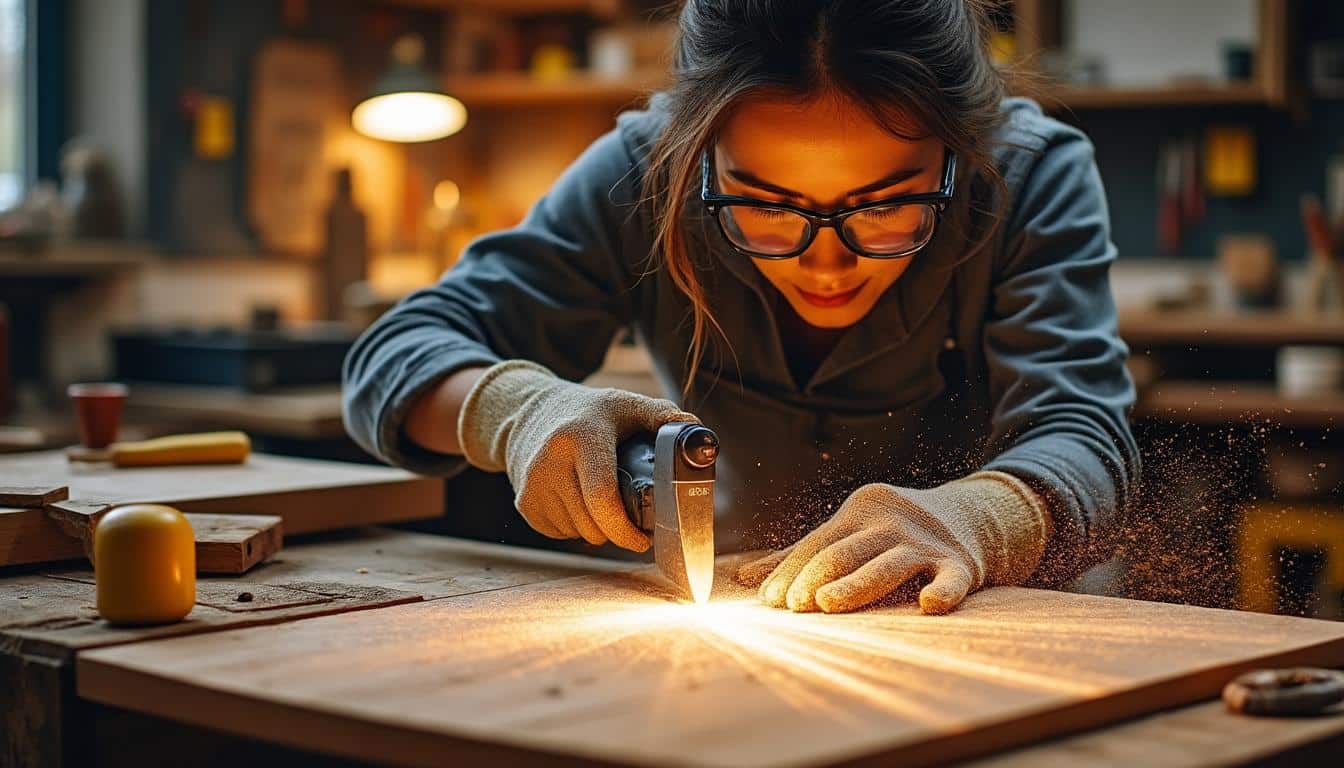 Illustration: Maîtriser l’utilisation de la scie à onglet : guide pratique et conseils de sécurité