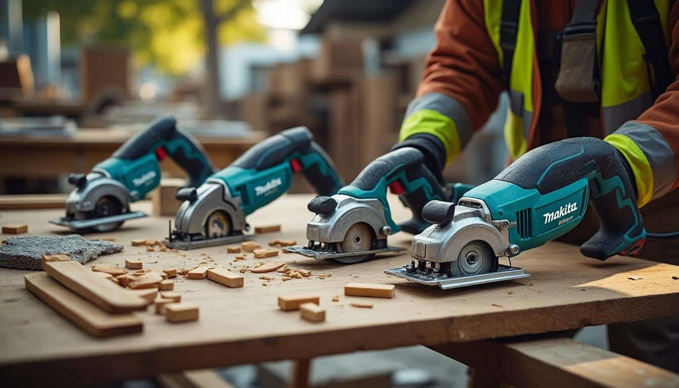 Illustration: Comment choisir les lames Makita adaptées à chaque matériau et usage sur chantier