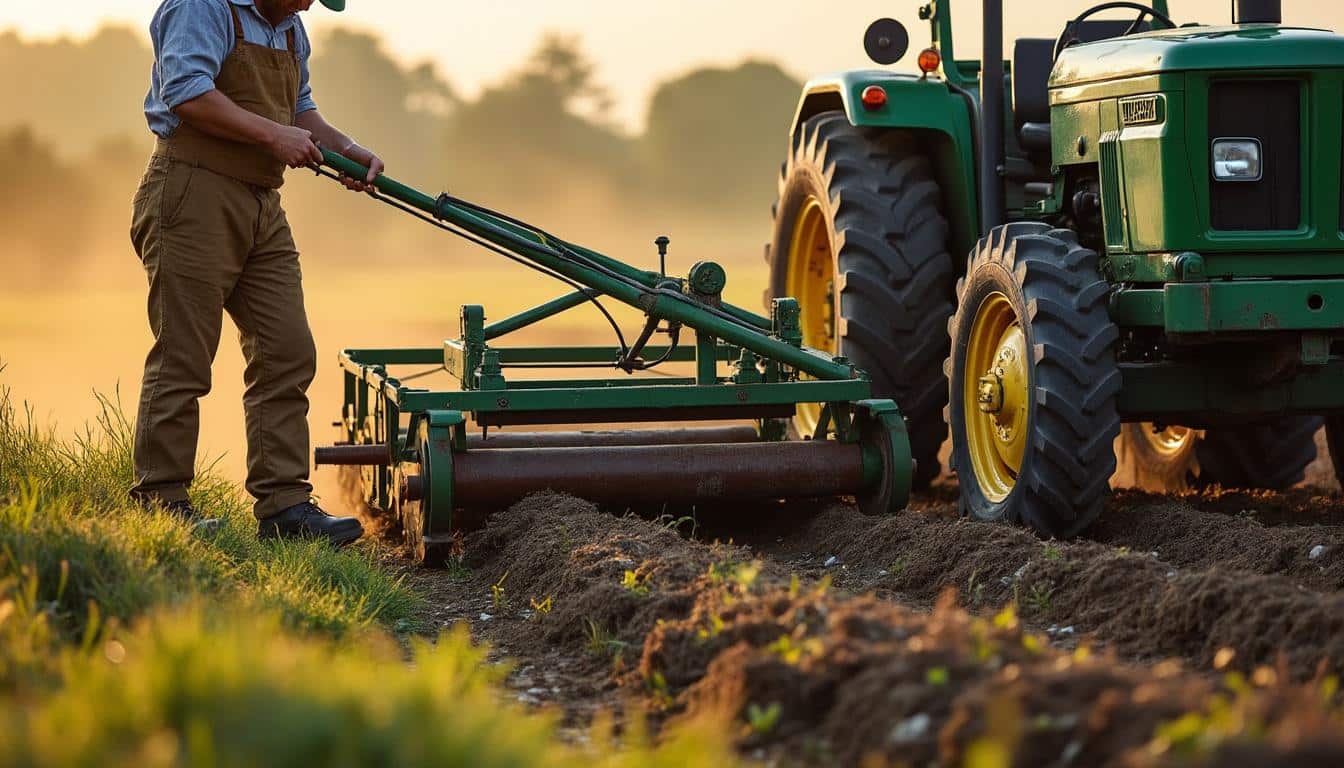 Illustration: Comprendre le fonctionnement d’une scie montée sur la prise de force d’un tracteur