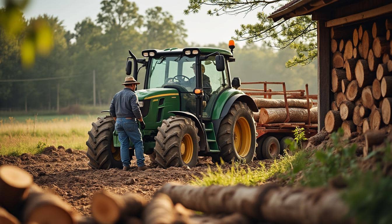 Scie à bûches sur prise de force de tracteur : guide complet