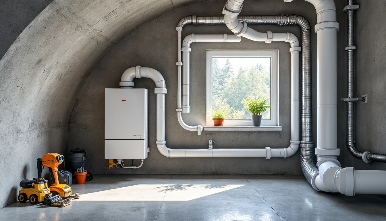 Illustration: Comprendre les différents types de conduits pour évacuation des chaudières à gaz